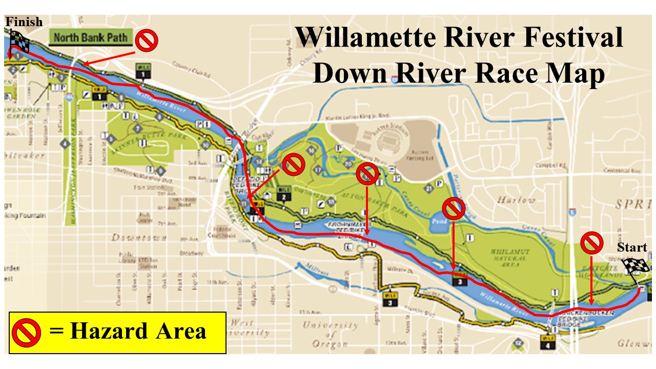 Downriver Race Map